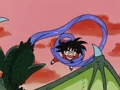 Tambourine wraps his tongue around Goku