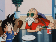 Roshi and Goku in SleepingPrincess