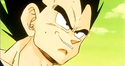 Vegeta smirks