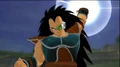 Raditz charging Begone! in Raging Blast