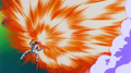 Frieza's Energy Punch causes explosions