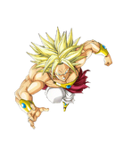 Dokkan Battle art of Broly in the form