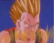 Vegeta retando a Goku