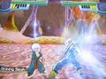 Future Trunks prepares Shining Slash in Infinite World