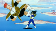 Vegeta Swings Recoome