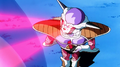 Frieza using Eye Lasers to destroy Guru's house