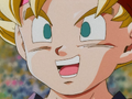 Super Saiyan Goku Jr. is happy