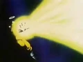 Goku fires an Energy Wave at Pikkon