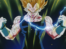 Majin Vegeta goes Super Saiyan 2