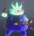 Majin child Sanma wearing his New Model Scouter in Xenoverse 2
