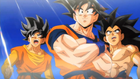 Goku with two custom characters