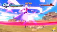 Towa swings her staff before activing the healing zone