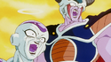 Frieza and King Cold shocked by Goku's power