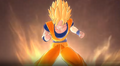 Goku uses Angry Kamehameha in Raging Blast 2