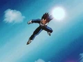 Vegeta charges an energy wave