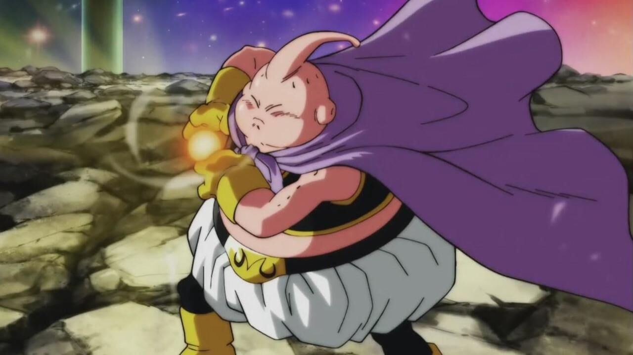 The 9th Universe s Kicking Basil vs. The 7th Universe s Majin Buu