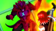 Xeno Trunks battles Fin