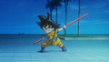 Mini Goku wielding Power Pole