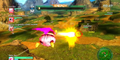 Majin Buu's Flame Shower Breath in Battle of Z