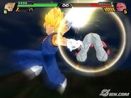 Super Vegito uses his Spirit Sword in Budokai Tenkaichi 3