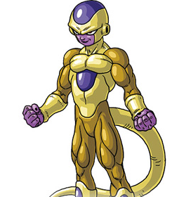 Freeza Dourado - Dragon Ball Super (Modelos 1 ao 16) 619 - Quadro