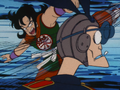 Yamcha takes out a Rabbit Mob goon