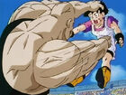 Spopovich punching Videl in the stomach