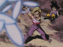 Android 18 firing Infinity Bullets