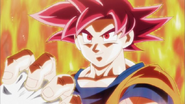 Goku Super Saiyan Dios contra Dispo.