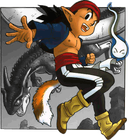 Kajika on the manga cover