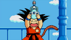 Goku holding some Sacred Water
