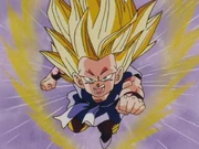 Kid Goku is able to transform into Super Saiyan 3