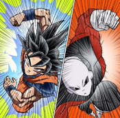 UIS Goku vs Jiren manga color