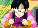 Chi-Chi yelling at Goku that Gohan must stay to do his studies.