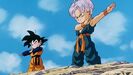 Goten and Trunks attempt to fuse while Gohan confronts Buu