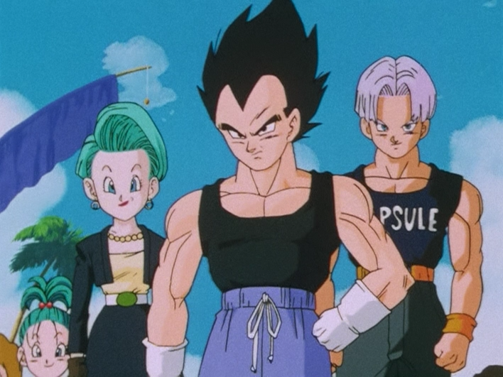 Dragon Ball 16ª Geração Devil Vegeta Trunks Ds Pai e Filho Adeus