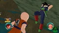 Bardock attacks Krillin