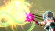 DBXV2 Towa Vs. Shenron- Xeno (Warrior from the Demon World Saga) Towa kills Shenron- Xeno in Age 850 (By Shenron's Might! Restoring History Cutscene 1)
