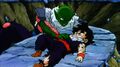 Piccolo after protecting Gohan