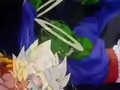 Goku dodges Pikkon's attack