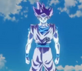 Goku becomes a Super Saiyan God