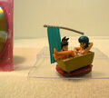 A figure of Bulma in a bath