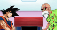 Kame-Sen'nin se prepara para enseñarle a Goku el Mafuba
