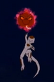 Frieza (Kuriza costume) charges his Death Ball