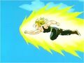 Future Trunks flies