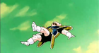 Krillin thrown away after Frieza impaled him