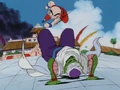 Piccolo Jr. dodges Krillin's attack