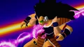 Raditz and Goku being impaled in Budokai