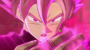 XV2 - Ultra Supervillain SSJ Rosé Goku Black about to use Violent Fierce God Slicer