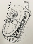 Androide 27 disegnato da Toyotaro.